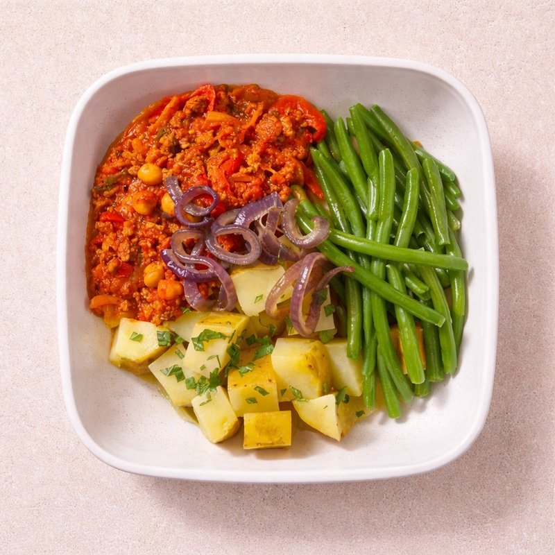 harissa  beef chickpea stew